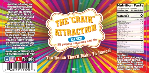 "The Crain Attraction" Ranch All-Purpose Seasoning 